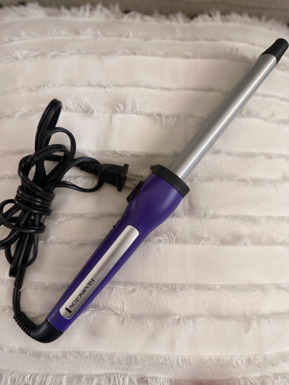 Remington Purple and Silver Ceramic Curling Wand